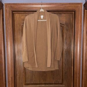 J. Crew Camel Open Front Cardigan